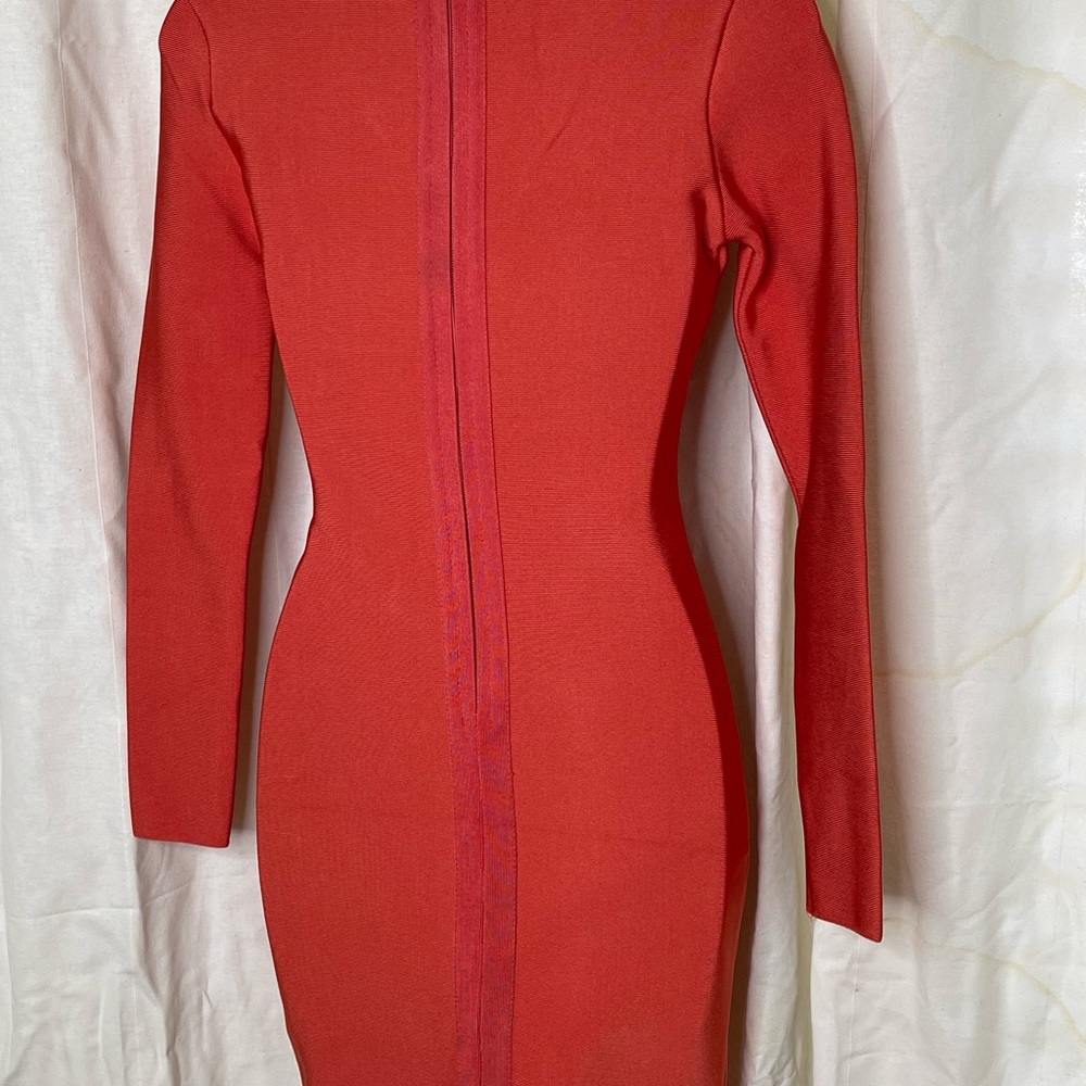 Bodycon Orange Dress - Picture 8 of 8